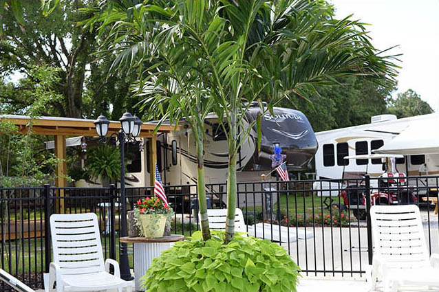 Beautiful rv site at all about relaxing rv park in mobile alabama
